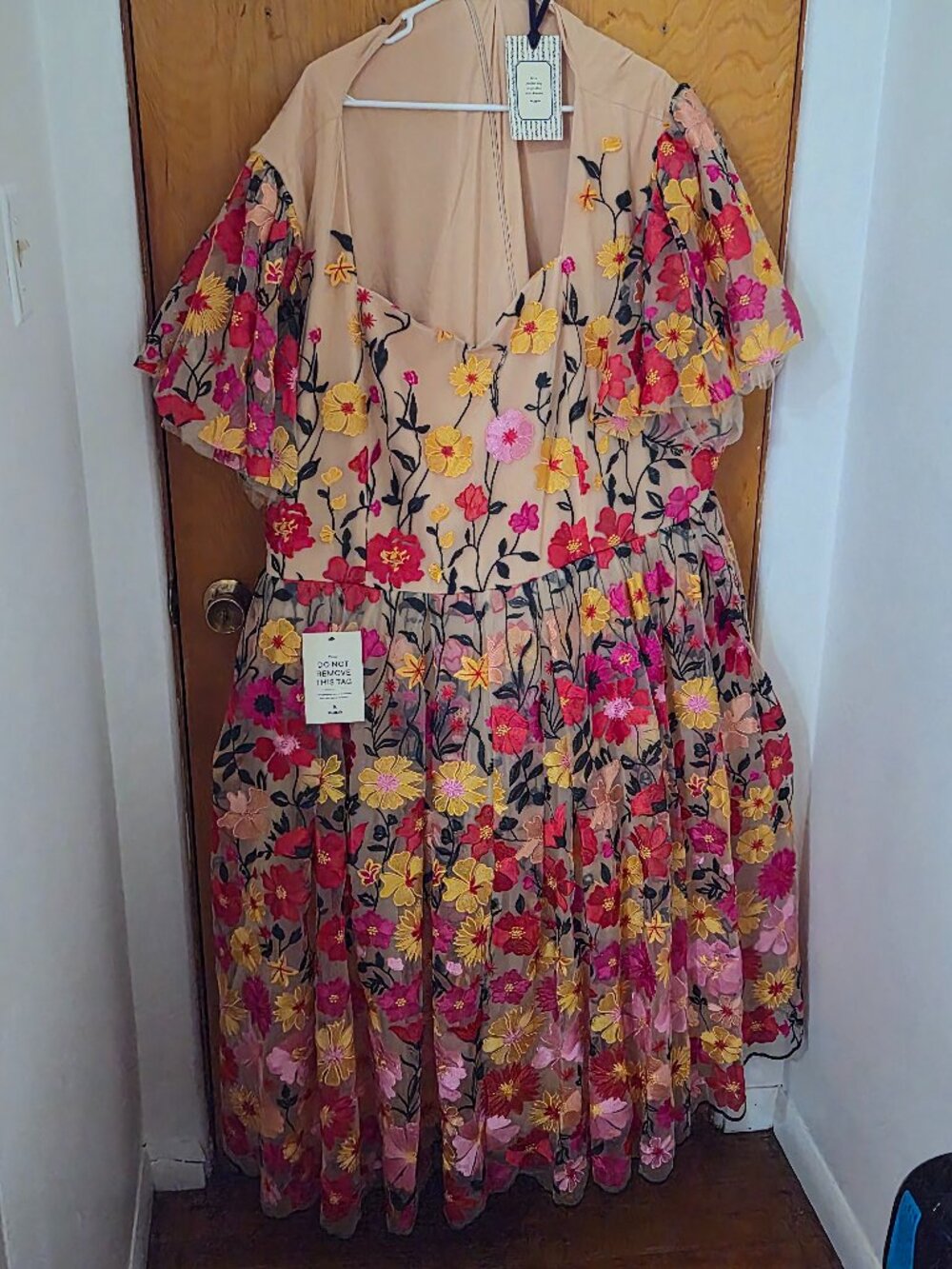 NWT JessaKae English Garden Dress Floral Embroidered Maxi Dress Size 6X